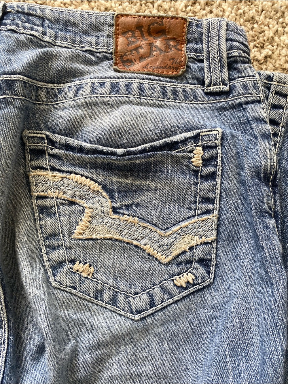 Big star bootcut jeans with Embroidered Back Pocket